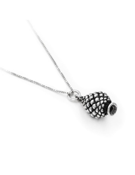 925er Sterlingsilber Sizilianische Tannenzapfen Halskette