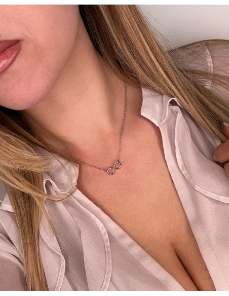 Sterling Silver Infinity Necklace