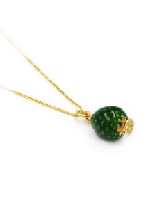 Enamelled Gold Plated Sterling Silver Sicilian Pine Cone... 2