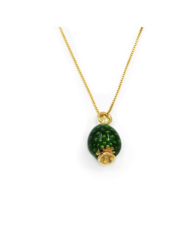 Enamelled Gold Plated Sterling Silver Sicilian...