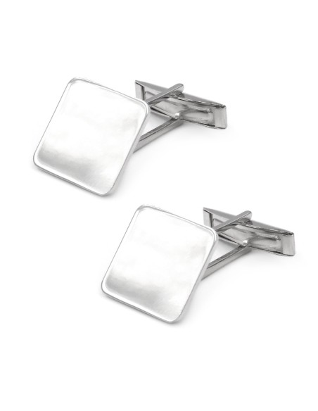 Gemelli Quadrati Personalizzabili in Argento 925