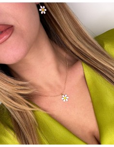 Necklace with Daisy Pendant  2
