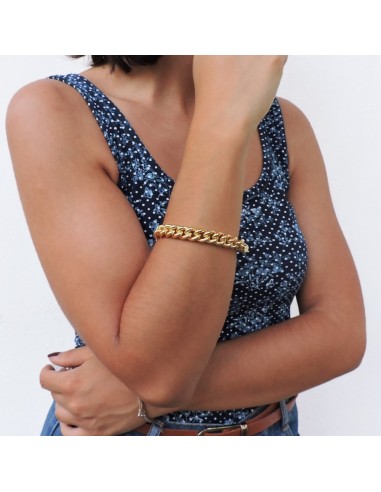 Gold Plated 925 Sterling Silver Curb Bracelet 