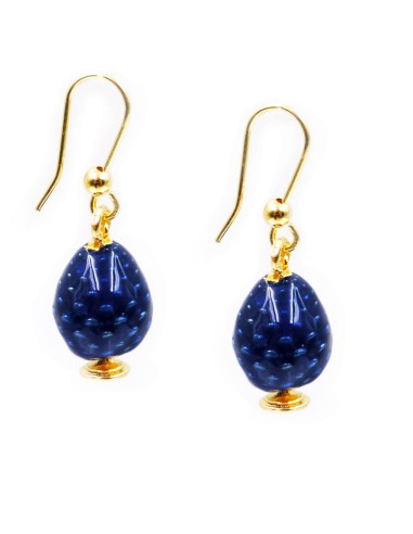 Sterling Silver Sicilian Pine Cone Earrings 