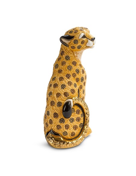Cheetah Ceramic Sculpture De Rosa Rinconada