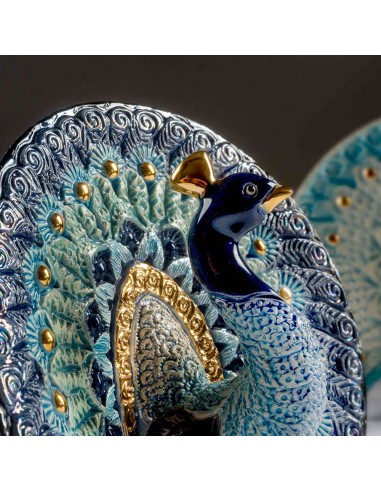 Peacock Ceramic Sculpture De Rosa Rinconada