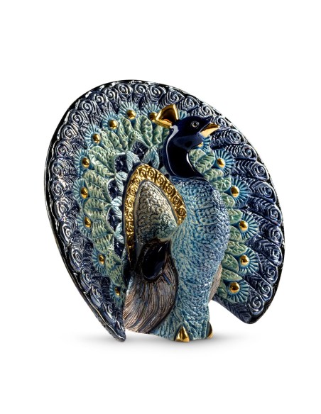 Peacock Ceramic Sculpture De Rosa Rinconada