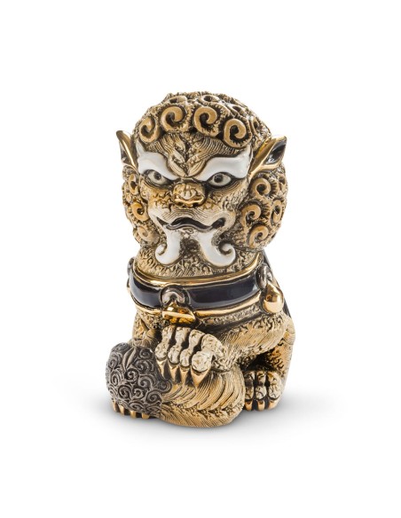 Cinnamon Foo Lioness Ceramic Sculpture De Rosa Rinconada