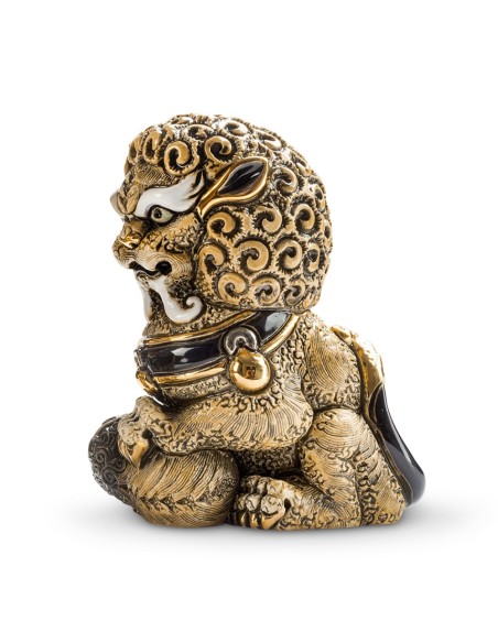 Cinnamon Foo Lioness Ceramic Sculpture De Rosa Rinconada