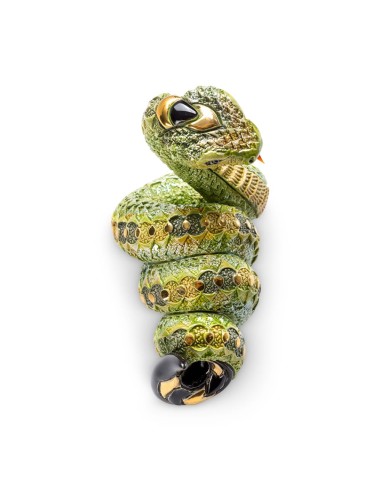 Serpente Scultura in Ceramica De Rosa Rinconada 