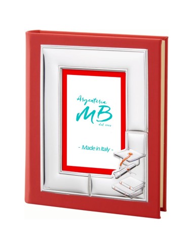 Rotes Abschlussalbum mit Anpassbarem Rahmen