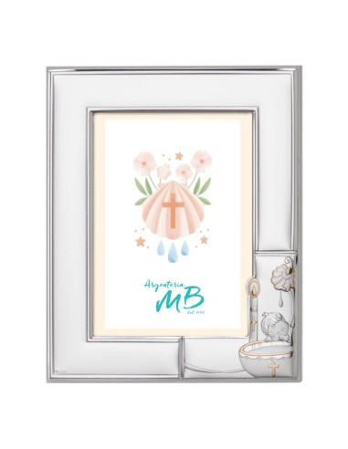 Customizable Baptism Photo Frame with Child