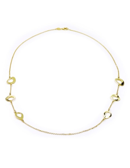 Collana Lunga Stone in Argento 925 Placcato Oro