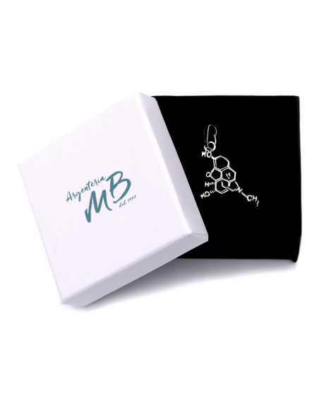Solid Silver Morphine Pendant 