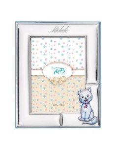 Customizable Birth Picture Frame with Kitten 2