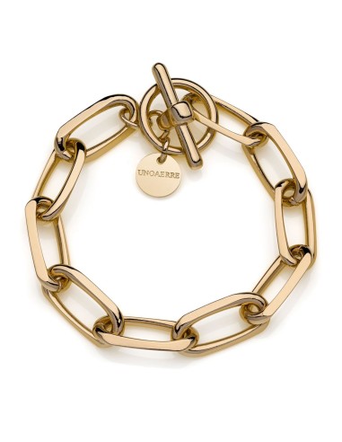 Bracciale Catena Forzatina in Bronzo Dorato 
