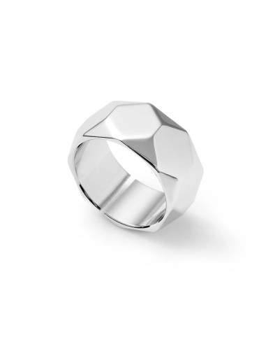Shiny Exagon Band Ring 
