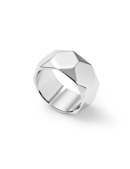 Shiny Exagon Band Ring 