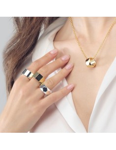 Shiny Exagon Band Ring  2