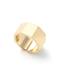 Goldener Achteckiger Bandring