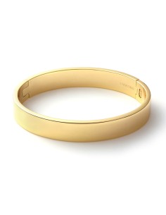 Golden Oval Bangle Bracelet