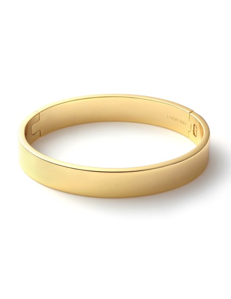 Golden Oval Bangle Bracelet