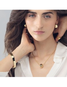 Bracciale Bangle Ovale Dorato  2