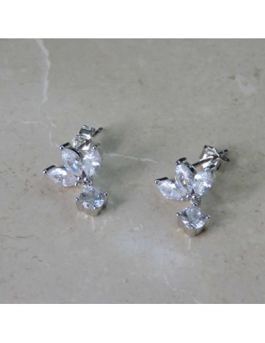 Sterling Silver and White Zircons Light Point...