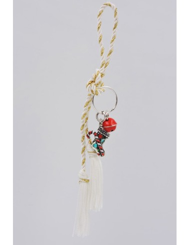 Christmas Decoration Stocking with Enamelled Silver Candy Cane