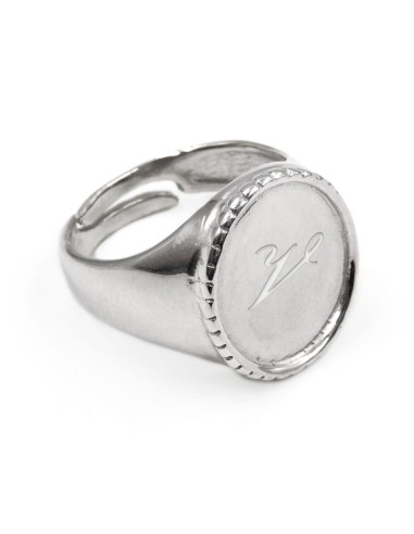 Anpassbarer Ovaler Chevalier-Ring aus 925er Sterlingsilber