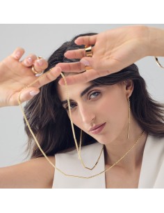 Collana Lunga Line Dorata 2