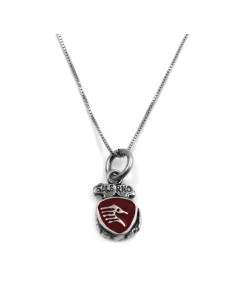 Sterling Silver Necklace with Salernitana Pendant
