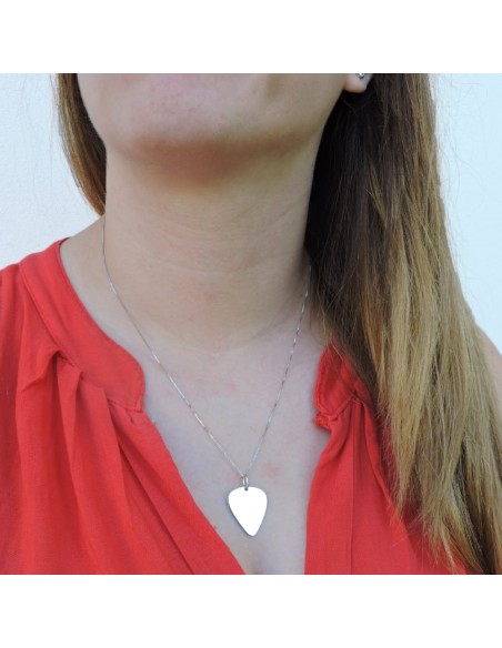 Customizable Guitar Pick Pendant Necklace 