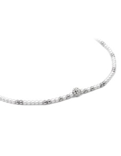Bracciale Catena Donna in Argento 925 Rodiato con...
