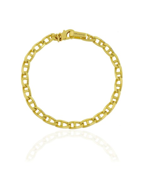 Goldenes Ankerkettenarmband
