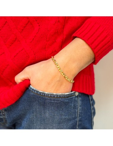 Bracciale Uomo Catena Traversino Oro
