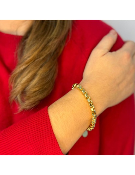 Shiny Golden Venetian Chain Bracelet