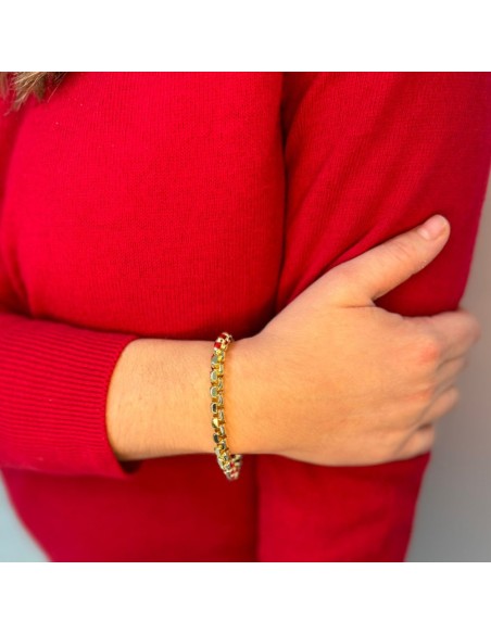 Bracciale Catena Veneziana Dorata Lucida