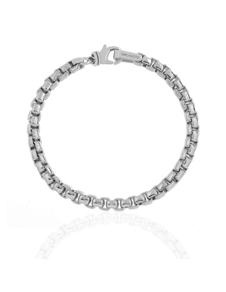 Polished Ruthenium Venetian Chain Bracelet