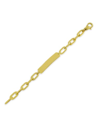 Goldenes Herrenarmband mit Personalisierbarer...