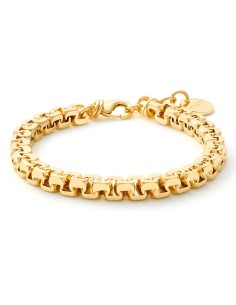 Bracciale Maglia Forzatina Quadra Dorata Lucida