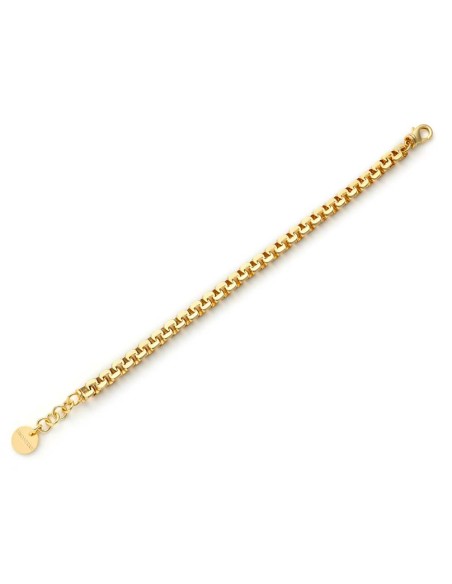 Bracciale Maglia Forzatina Quadra Dorata Lucida