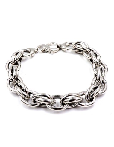 Bracciale Unisex Doppia Catena in Argento 925  