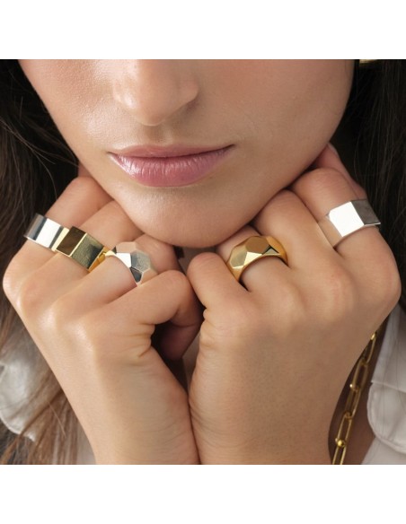 Shiny Silver Band Ring 