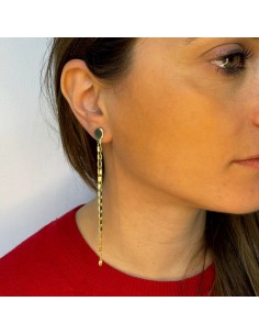 Golden Long Seta Earrings  2
