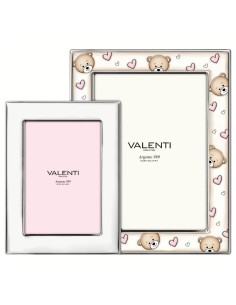 Baby Girl Birth Picture Frame 2 Photos with Pink Teddy...