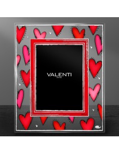 Hearts Glass Picture Frame 5 x 7