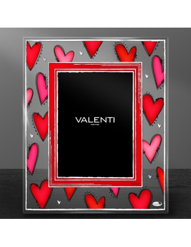 Hearts Glass Picture Frame 5 x 7