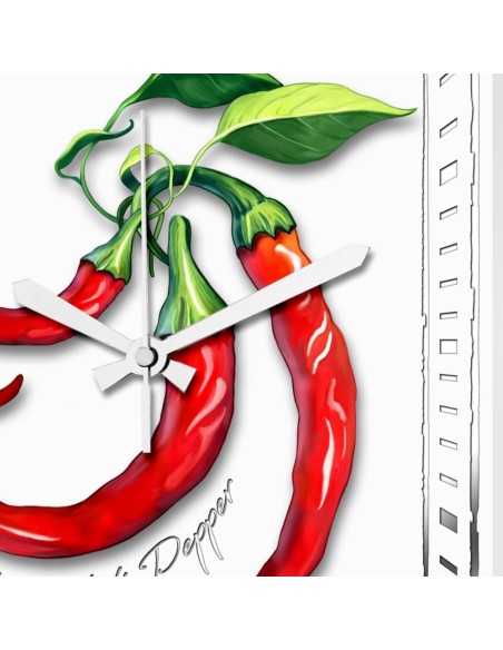 Red Chili Pepper Clock