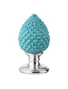 Sicilian Pine Cone Resin Sculpture Silver Base 2